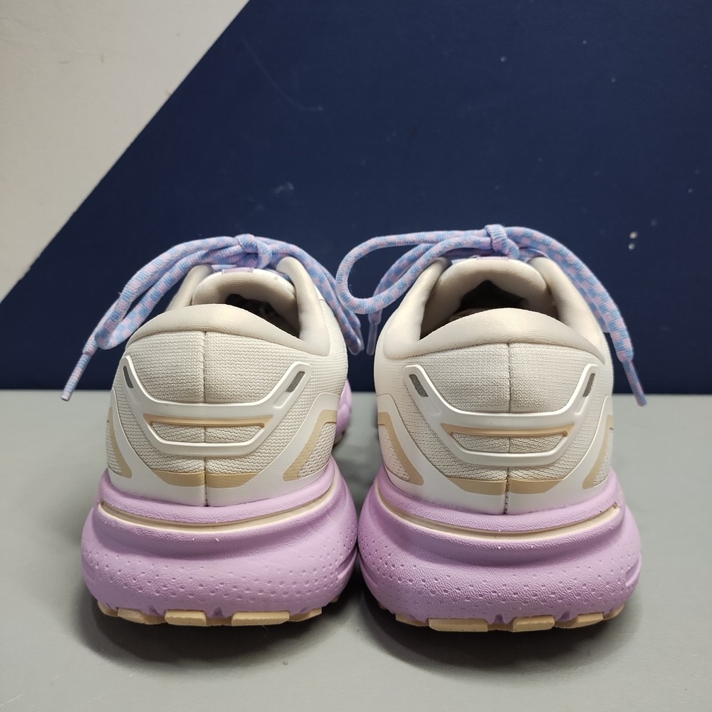 Brooks Women's Athletic Shoes in Cream and Purple - Picture 3 of 13